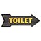 Signmission Toilet Arrow Decal Funny Home Decor 24in Wide D-A-8-999565 - alternate 1